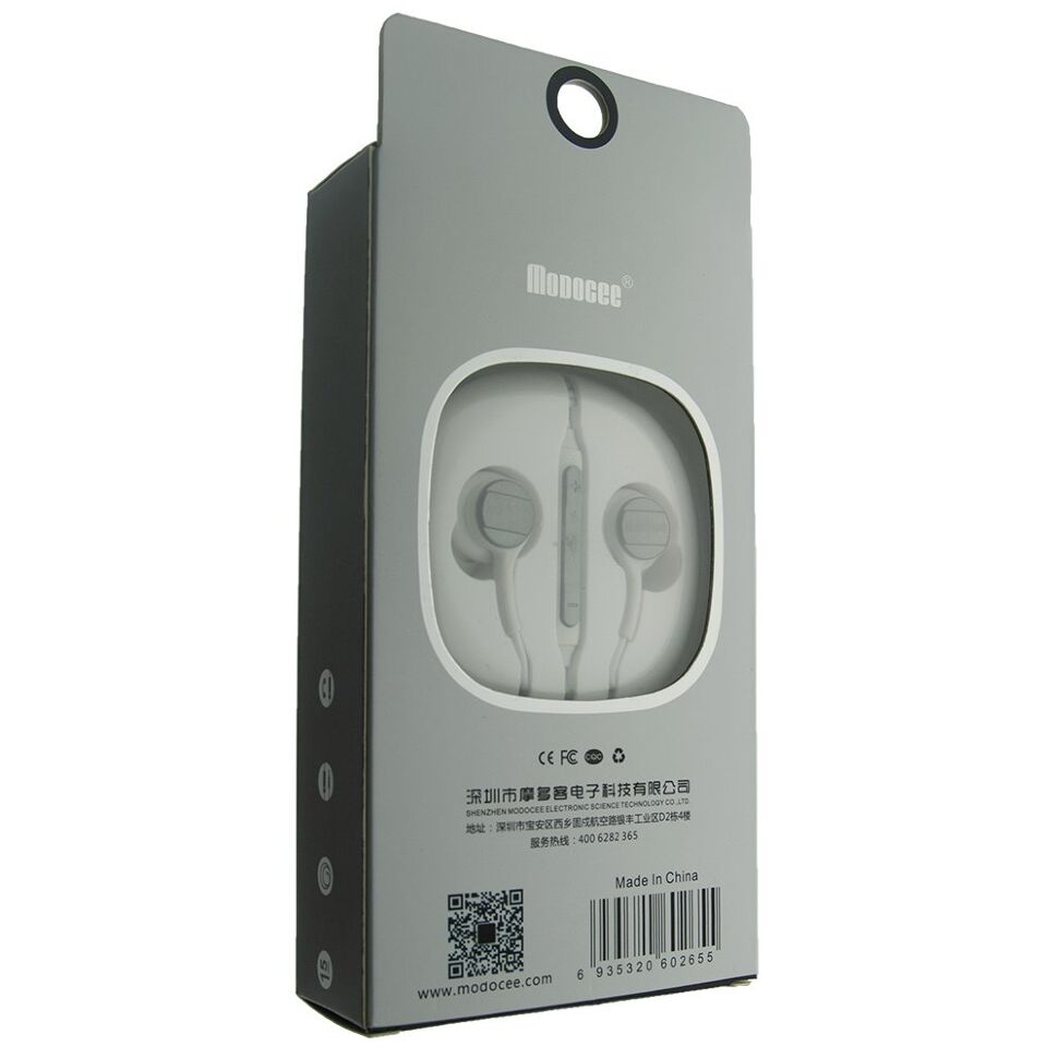 Навушники дротові MODOCEE R15 з регулятором гучності та мікрофоном Навушники дротові MODOCEE R15 з регулятором гучності та мікрофоном