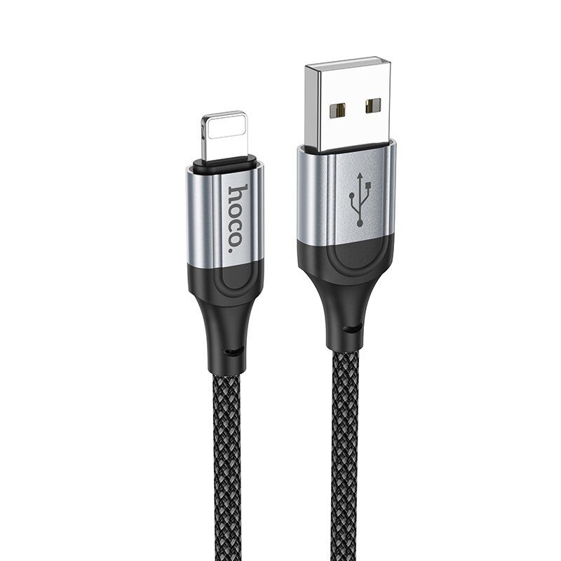 USB кабель HOCO X102 USB - Lightning 1м чорний USB кабель HOCO X102 USB - Lightning 1м чорний