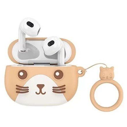 Бездротові навушники HOCO EW46, KHAKI CAT, коричневий Бездротові навушники HOCO EW46, KHAKI CAT, коричневий