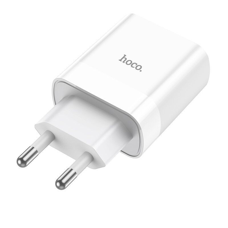 Мережевий зарядний пристрій HOCO NT9 TYPE-C PD 20W + USB QC 3.0, БІЛИЙ Мережевий зарядний пристрій HOCO NT9 TYPE-C PD 20W + USB QC 3.0, БІЛИЙ
