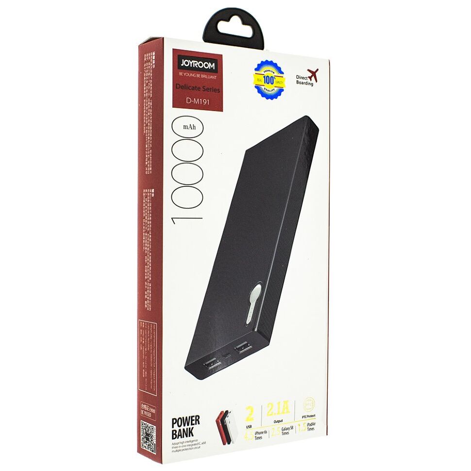 Power Bank JOYROOM D-M191 10000 mAh БІЛИЙ