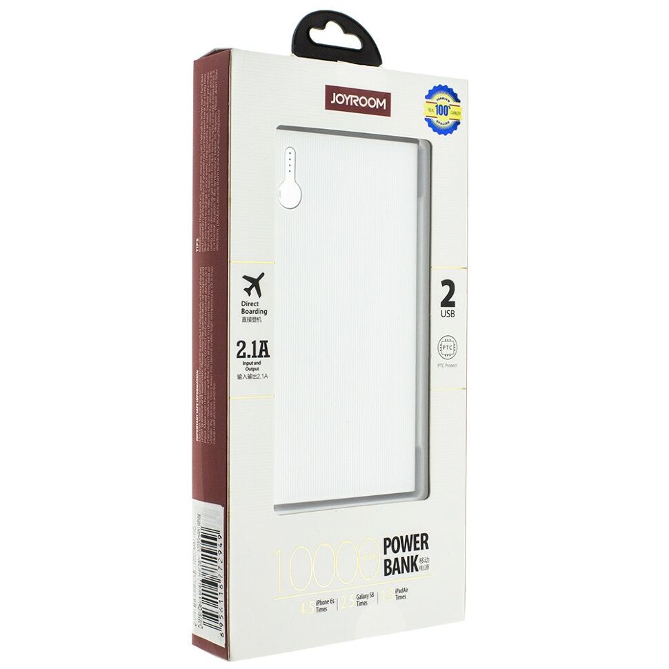 Power Bank JOYROOM D-M191 10000 mAh БІЛИЙ