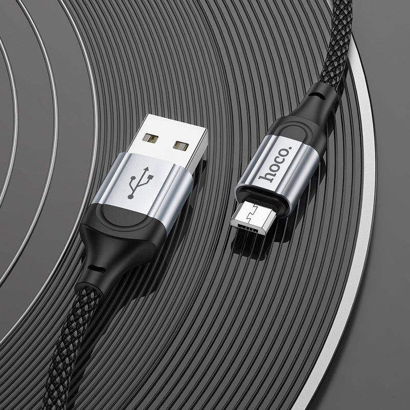 USB кабель HOCO X102 USB - micro USB, 1 метр, чорний