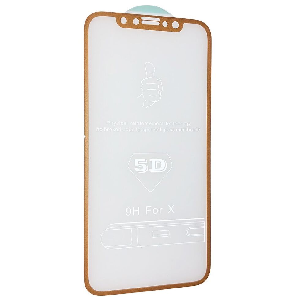 Захисне скло 6D ORIGINAL для APPLE IPHONE X | XS | 11 PRO ЗОЛОТИЙ