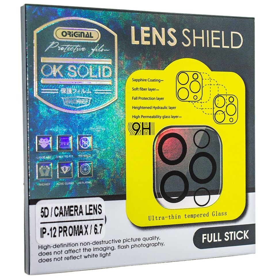 Захисне скло для камери 5D CAMERA LENS SHIELD APPLE IPHONE 12 PRO MAX 6,7" Захисне скло для камери 5D CAMERA LENS SHIELD APPLE IPHONE 12 PRO MAX 6,7"