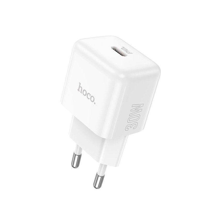 Мережевий зарядний пристрій HOCO N32 TYPE-C PD 30W бiлий