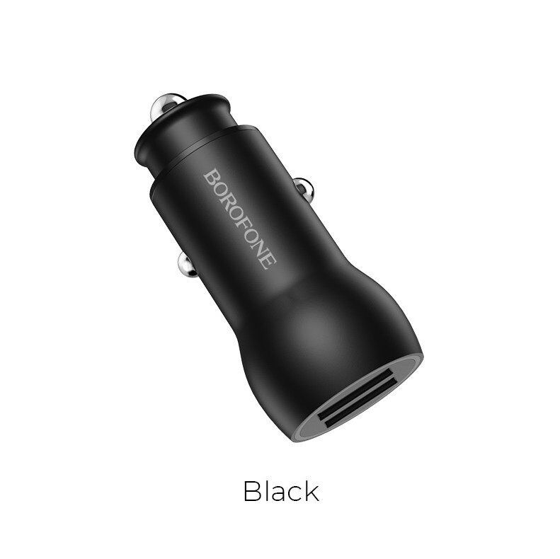 Автомобільний зарядний пристрій BOROFONE BZ9 Wise route dual port car charger Автомобільний зарядний пристрій BOROFONE BZ9 Wise route dual port car charger