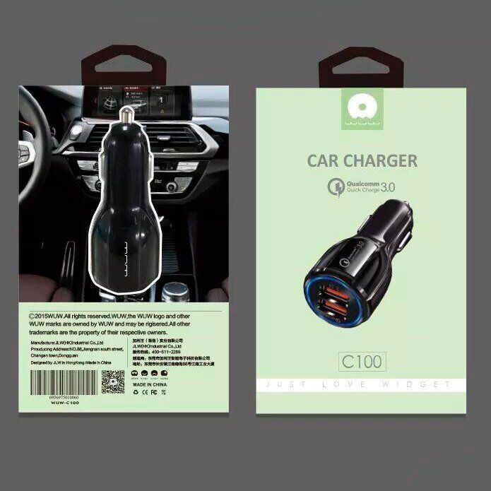 Автомобільний зарядний пристрій WUW C100 2 USB 2.1A QC 3.0 QUICK CHARGING (36) Автомобільний зарядний пристрій WUW C100 2 USB 2.1A QC 3.0 QUICK CHARGING (36)