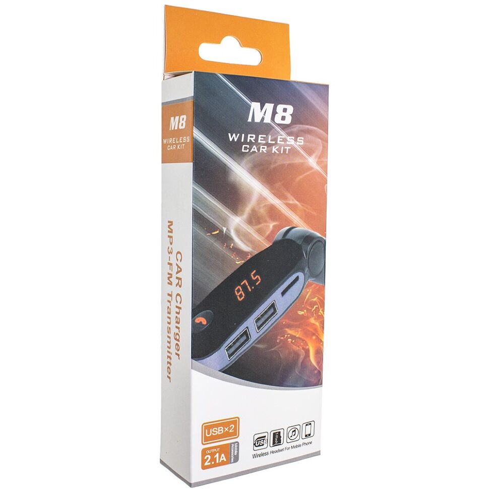 FM Модулятор M8 Bluetooth / гучномовець ЧОРНО-СИНІЙ FM Модулятор M8 Bluetooth / гучномовець ЧОРНО-СИНІЙ