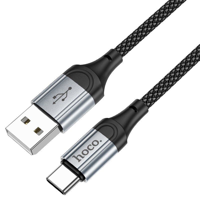 USB кабель HOCO X102 USB - Type-C 1м чорний USB кабель HOCO X102 USB - Type-C 1м чорний