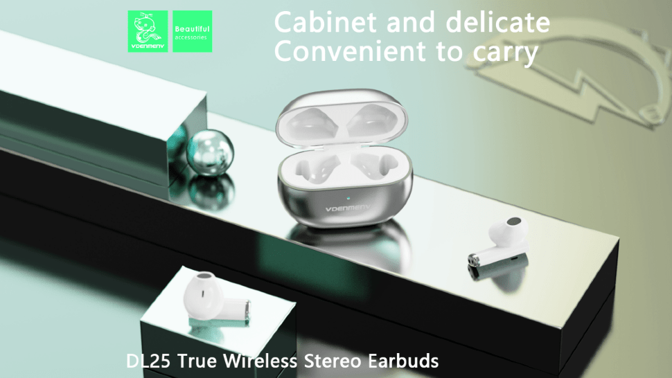 Бездротові навушники DENMEN DL25, чорний