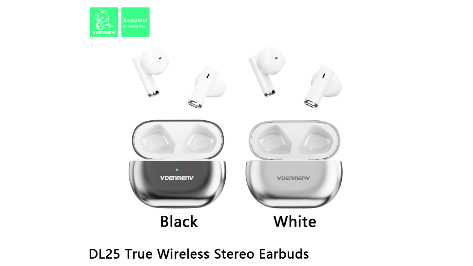 Бездротові навушники DENMEN DL25, чорний