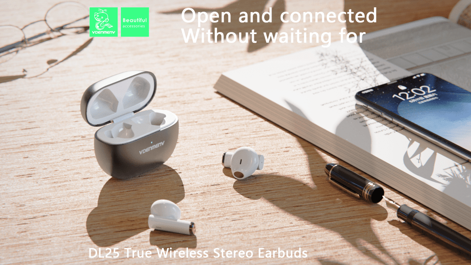 Бездротові навушники DENMEN DL25, чорний