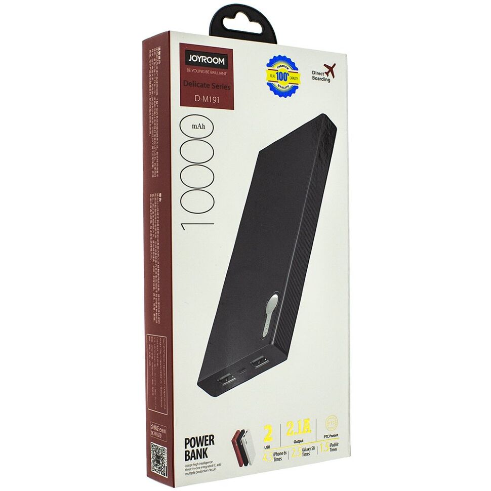 Power Bank JOYROOM D-M191 10000 mAh ЧОРНИЙ