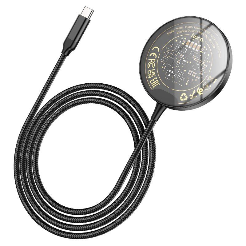 Бездротовий зарядний пристрій HOCO CW45 3В1 ЧОРНИЙ Бездротовий зарядний пристрій HOCO CW45 3В1 ЧОРНИЙ