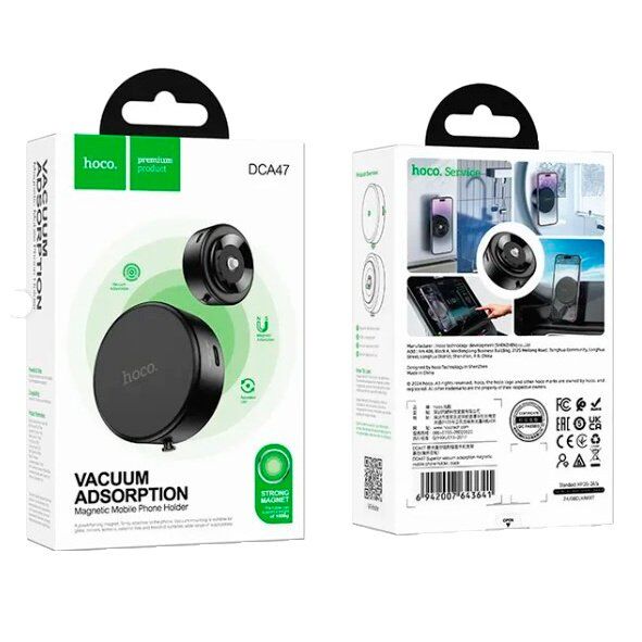 Автомобільний тримач HOCO DCA47 магнітний, чорний Автомобільний тримач HOCO DCA47 магнітний, чорний