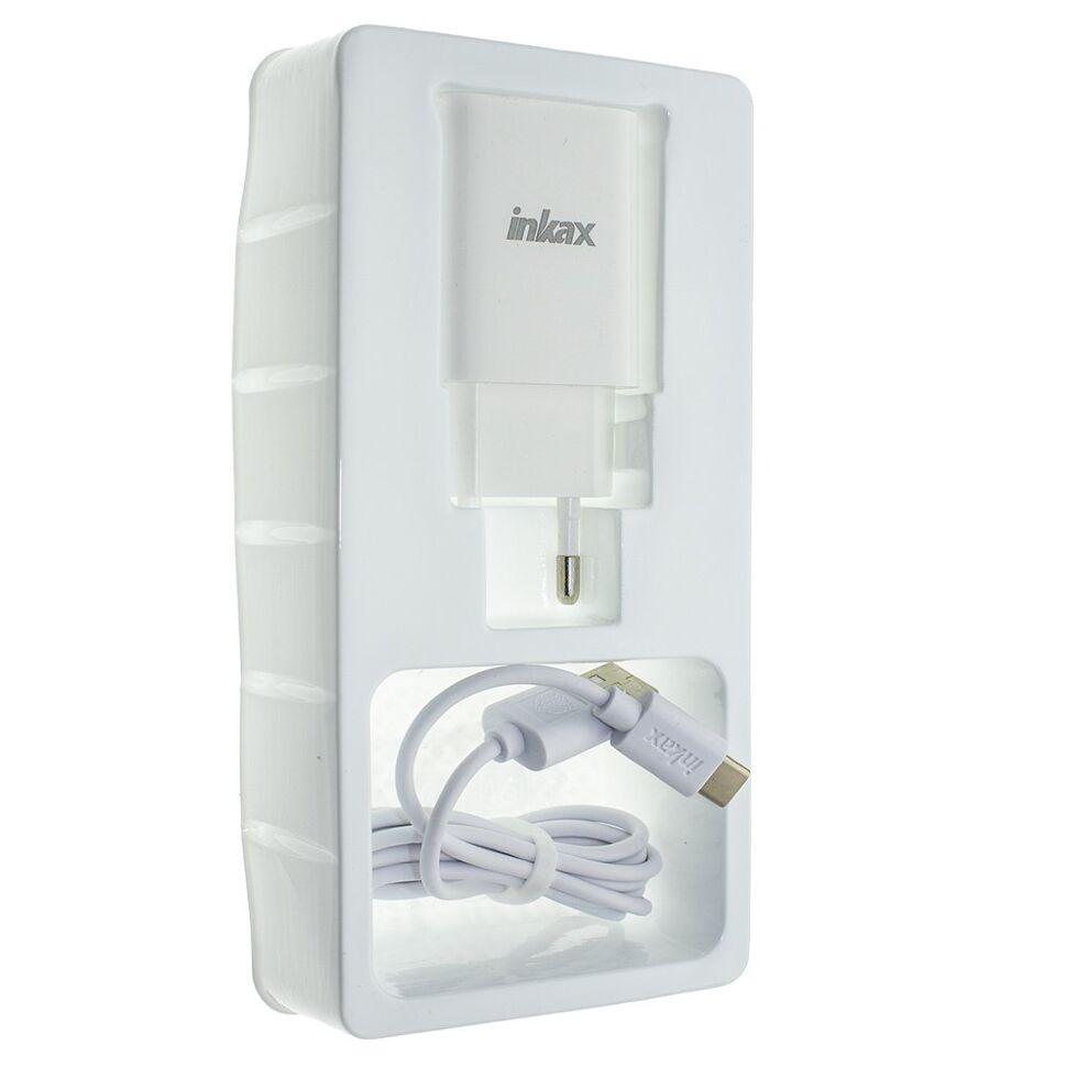 Зарядний пристрій INKAX CD-46 2.4A + USB кабель TYPE-C Зарядний пристрій INKAX CD-46 2.4A + USB кабель TYPE-C