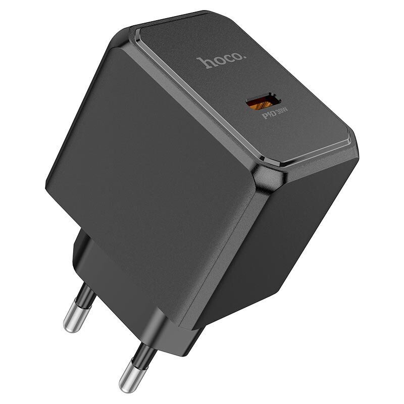 Мережевий зарядний пристрій HOCO CS15A PD 30W TYPE-C ЧОРНИЙ