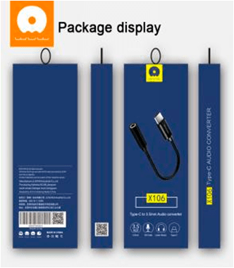Аудіо перехідник WUW X106 Type-C - jack 3.5 мм (70) Аудіо перехідник WUW X106 Type-C - jack 3.5 мм (70)