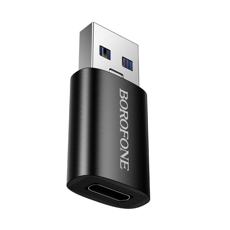 Перехідник BOROFONE BV26B USB-A штекер - Type-C гніздо, USB 3.0 Перехідник BOROFONE BV26B USB-A штекер - Type-C гніздо, USB 3.0