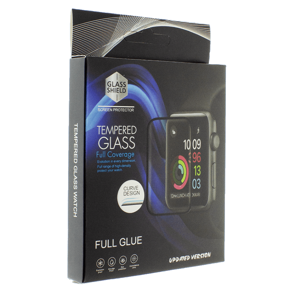 Захисне скло 3D UV APPLE WATCH 40MM (упаковка + скло) для ультрафіолетової лампи
