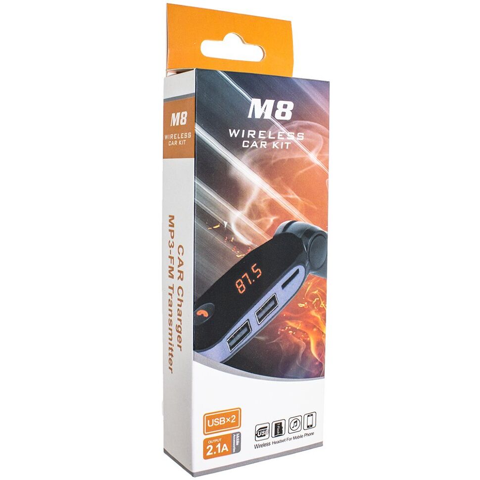 FM Модулятор M8 Bluetooth / гучномовець ЧОРНО-ЗОЛОТИЙ FM Модулятор M8 Bluetooth / гучномовець ЧОРНО-ЗОЛОТИЙ