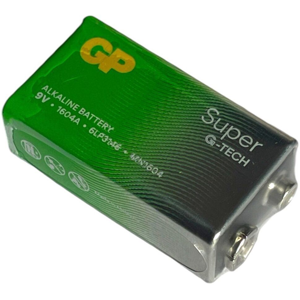 Батарейка лужна GP Super G-TECH 1604A 6LP3146, MN1604 9V, 1 шт. Батарейка лужна GP Super G-TECH 1604A 6LP3146, MN1604 9V, 1 шт.