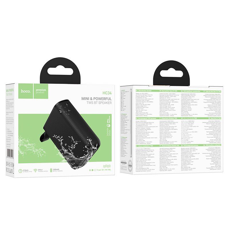 Колонка бездротова HOCO HC34, чорний Колонка бездротова HOCO HC34, чорний