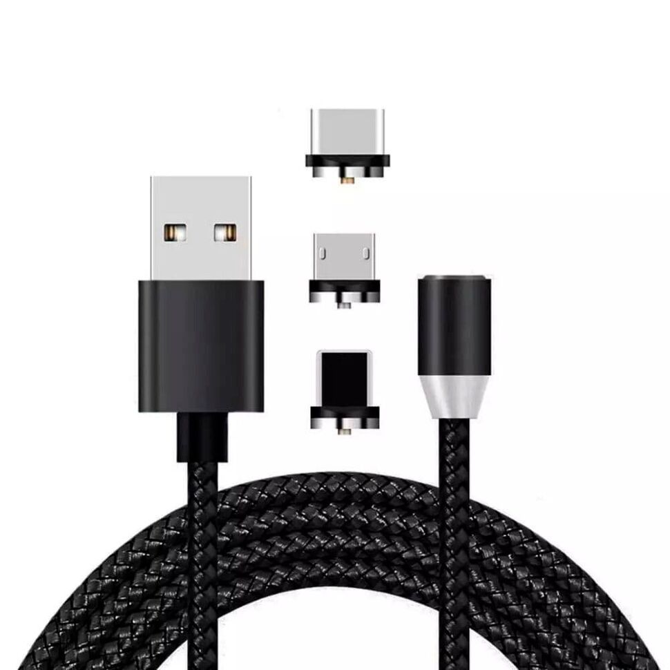 Кабель USB Магнітний круглий 3в1 1 метр