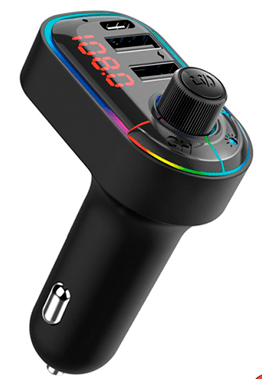 FM модулятор WUW C12 2 USB + USB-C 3.1 A Bluetooth з гучним зв'язком