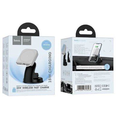 Автомобільний тримач HOCO HW18 бездротова зарядка сірий Автомобільний тримач HOCO HW18 бездротова зарядка сірий