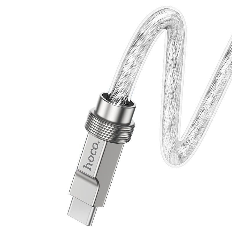 USB-C кабель HOCO U113 100W Type-C - Type-C СТАЛЕВИЙ USB-C кабель HOCO U113 100W Type-C - Type-C СТАЛЕВИЙ