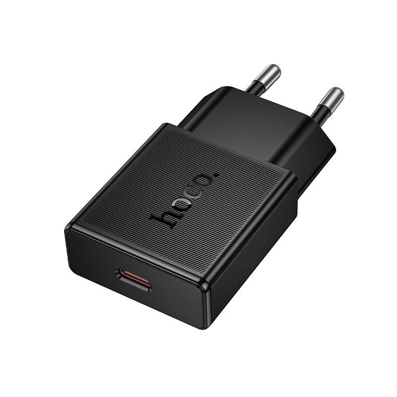 Зарядное устройство HOCO N74 25 Вт PD, один USB-C порт, чёрный Зарядное устройство HOCO N74 25 Вт PD, один USB-C порт, чёрный