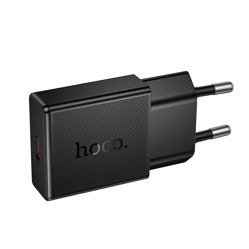 Зарядное устройство HOCO N74 25 Вт PD, один USB-C порт, чёрный Зарядное устройство HOCO N74 25 Вт PD, один USB-C порт, чёрный