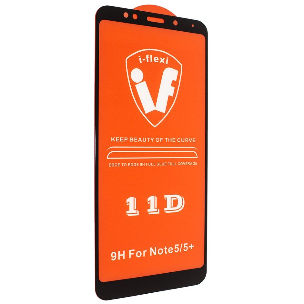 Скло 11D 9H i-flexi FULL GLUE XIAOMI Redmi 5 Plus | NOTE 5 PRO в упаковці ЧОРНИЙ Скло 11D 9H i-flexi FULL GLUE XIAOMI Redmi 5 Plus | NOTE 5 PRO в упаковці ЧОРНИЙ