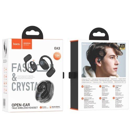 Бездротові навушники HOCO EA3, чорний Бездротові навушники HOCO EA3, чорний