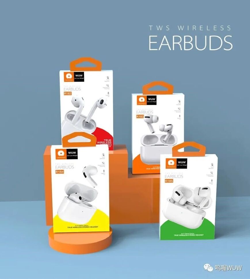 Бездротові навушники WUW R183 TWS Wireless earbuds БІЛИЙ (40)