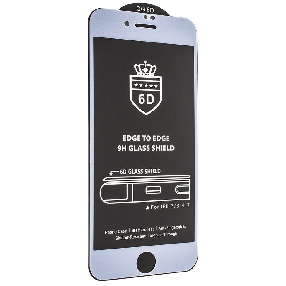 Захисне скло 6D для APPLE IPHONE 7 | 8 БІЛИЙ Захисне скло 6D для APPLE IPHONE 7 | 8 БІЛИЙ