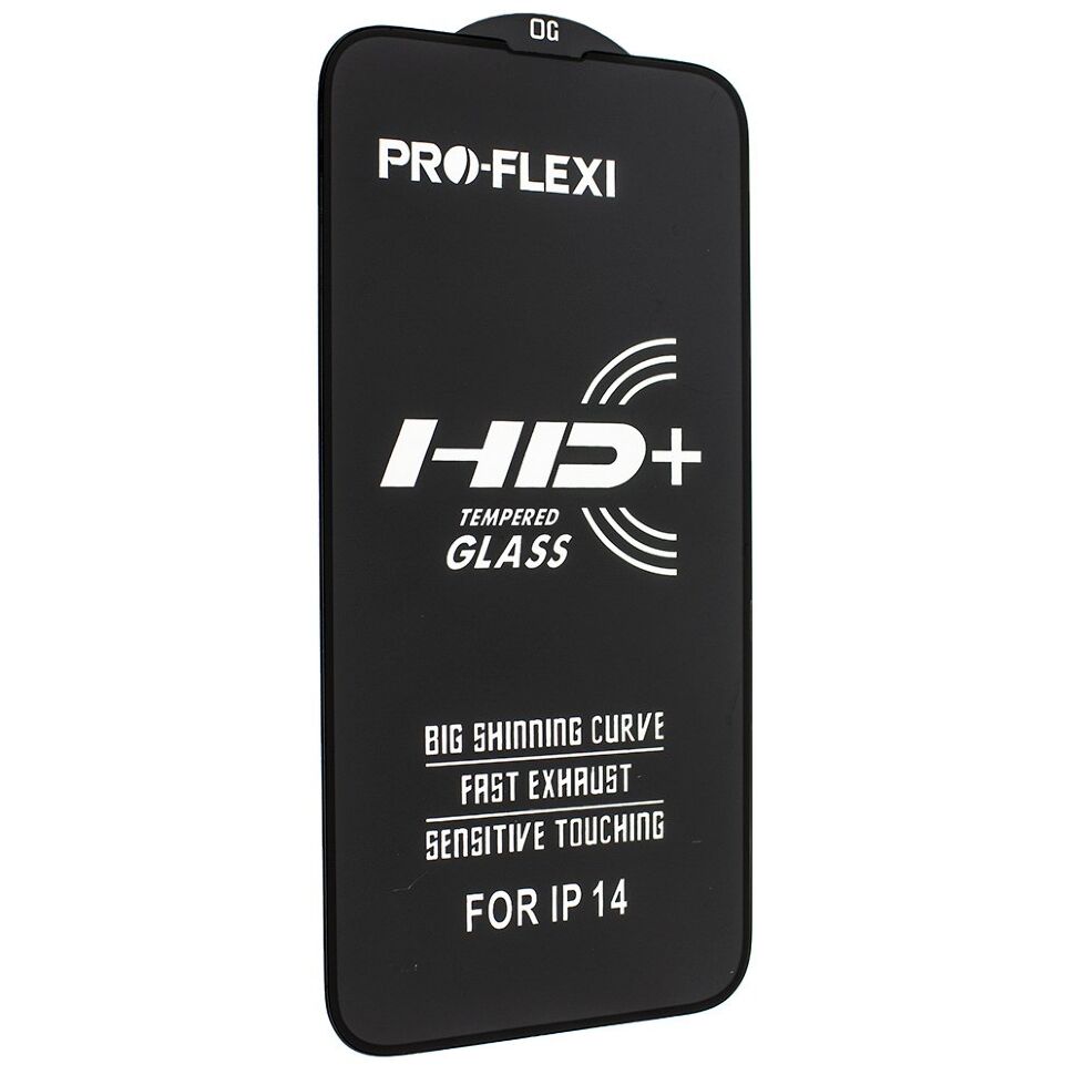 Захисне скло PRO-FLEXI HD+ APPLE iPhone 14 6,1" ЧОРНИЙ Захисне скло PRO-FLEXI HD+ APPLE iPhone 14 6,1" ЧОРНИЙ