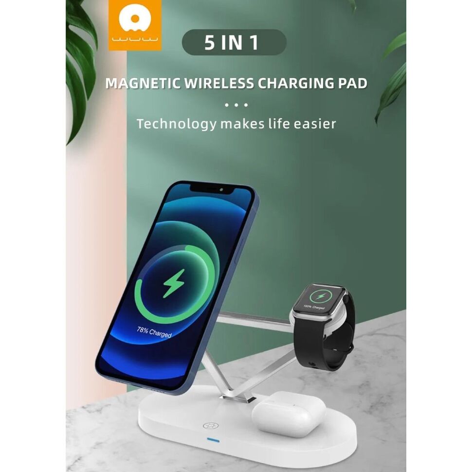 Підставка WUW Z9 бездротова зарядка для годинника та телефону Підставка WUW Z9 бездротова зарядка для годинника та телефону