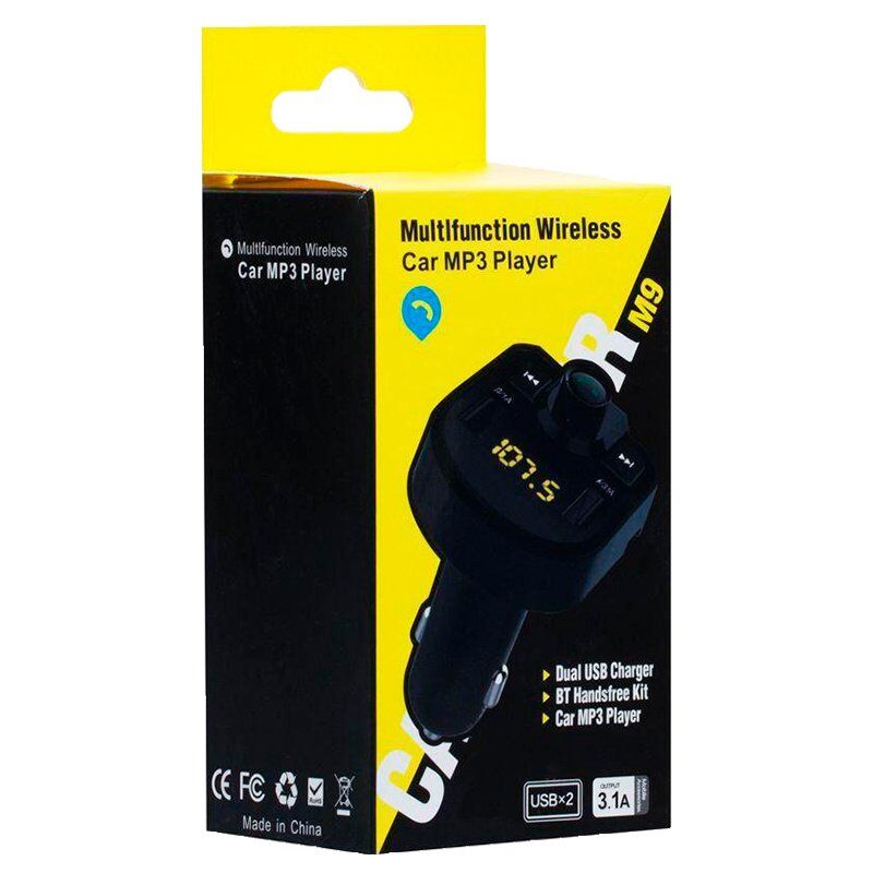 FM модулятор M9 Bluetooth / гучномовець 2USB FM модулятор M9 Bluetooth / гучномовець 2USB