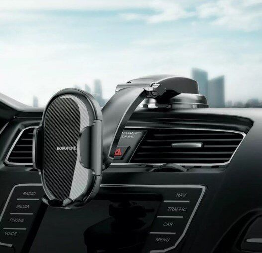 Автомобільний тримач BOROFONE BH73 клейка присоска - затискач Автомобільний тримач BOROFONE BH73 клейка присоска - затискач