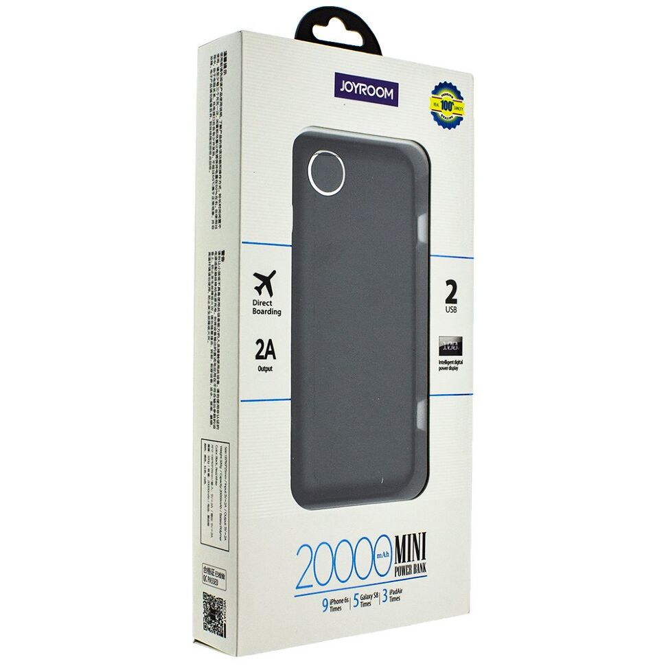 Power Bank JOYROOM D-M198 PLUS 20000 mAh ЧОРНИЙ