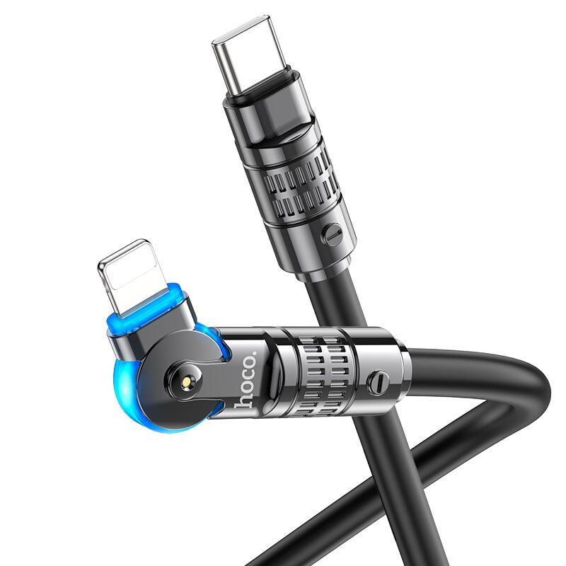 USB-C кабель HOCO U118 Type-C - Lightning ЧОРНИЙ USB-C кабель HOCO U118 Type-C - Lightning ЧОРНИЙ