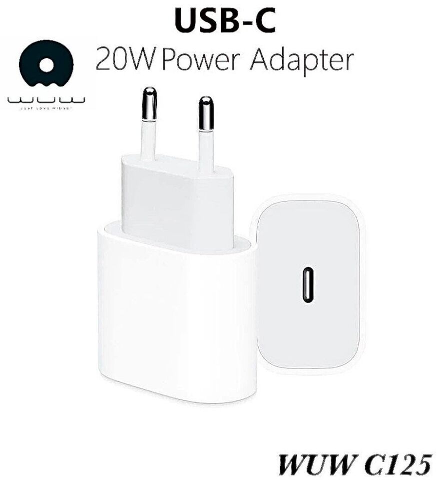 Зарядний пристрій WUW C125 USB-C PORT 3A PD 20W Зарядний пристрій WUW C125 USB-C PORT 3A PD 20W