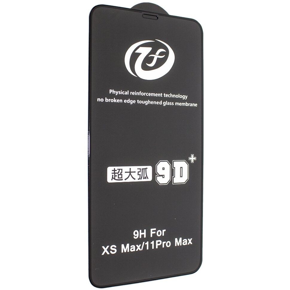 Захисне скло 9K/9D+ GOOD QUALITY APPLE IPHONE XS MAX | 11 PRO MAX ЧОРНИЙ