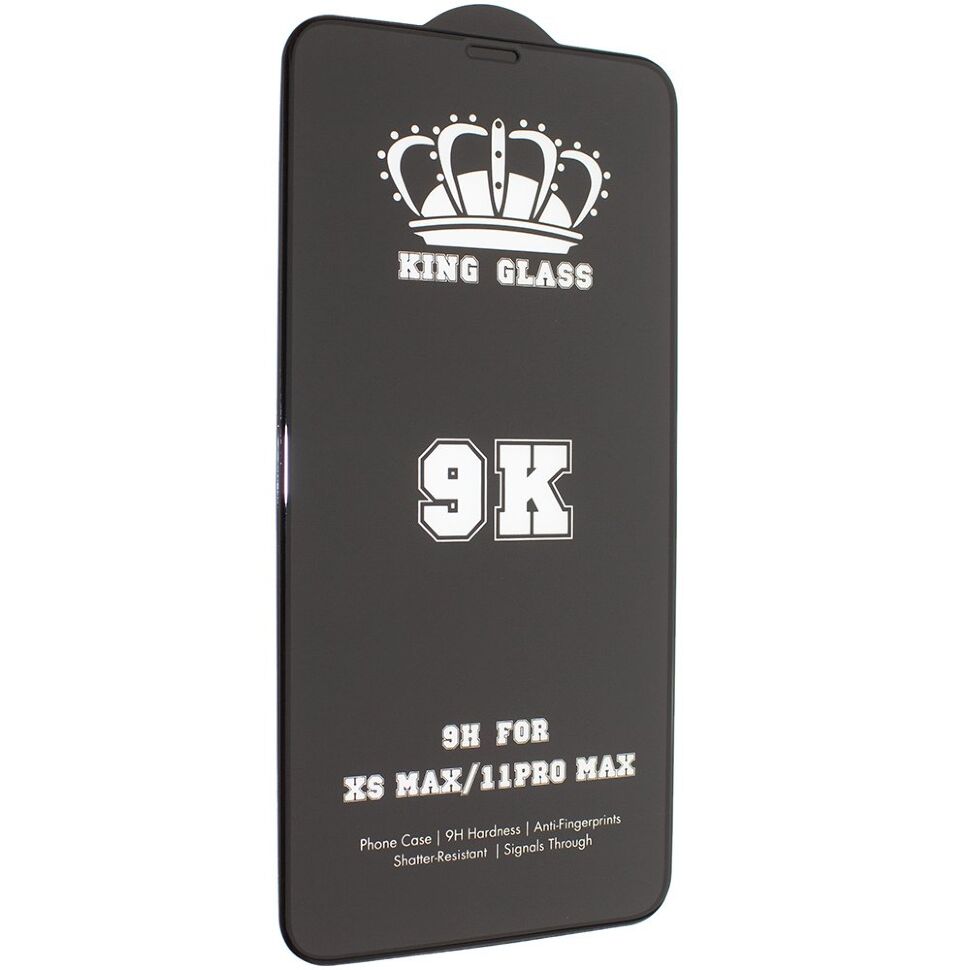 Захисне скло 9K/9D+ GOOD QUALITY APPLE IPHONE XS MAX | 11 PRO MAX ЧОРНИЙ