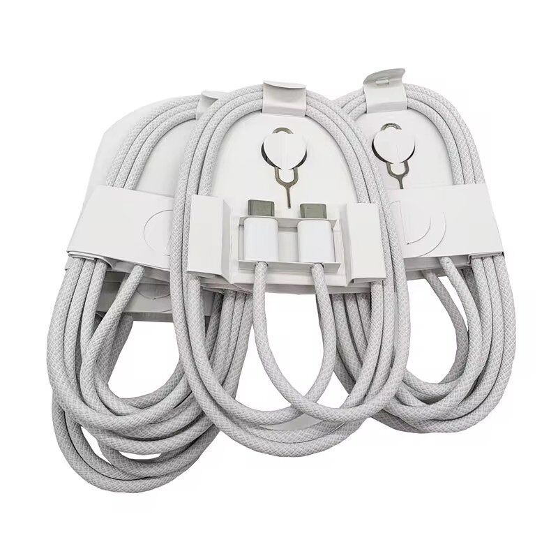 Кабель USB-C для iPhone Type-C to Type-C Model A1997 1 метр 60W 16 PRO MAX ткань в упаковке БЕЗ ЛОГО