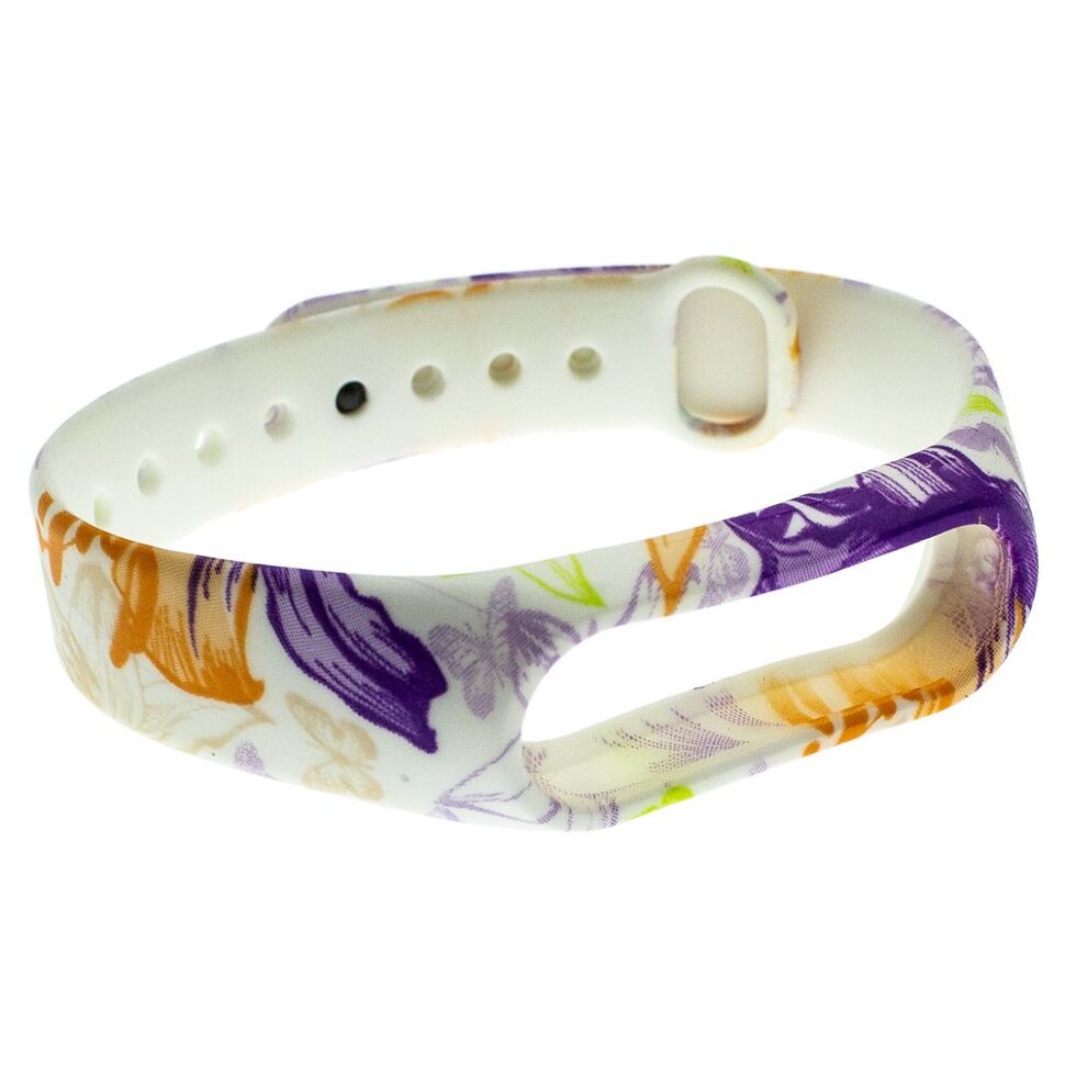 Ремінець для годинника XIAOMI MI BAND 2 з принтованим малюнком, силіконовий