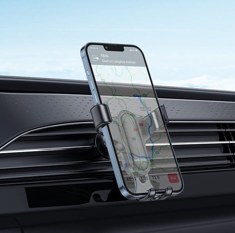 Автомобільний тримач BOROFONE BH74 Rock повітряна решітка - гравітаційний утримувач Автомобільний тримач BOROFONE BH74 Rock повітряна решітка - гравітаційний утримувач